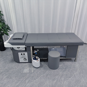 Mesa profesional de lavado de cabello con masaje, lavacabezas tipo cama para spa, con calefacción y vaporizador de agua para la cabeza - Product Image 2