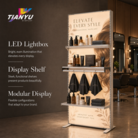 Afficheur lumineux modulaire en tissu TIANYU avec profil 6063 T5, circuit intégré et rail de montage latéral pour les campagnes de vente au détail