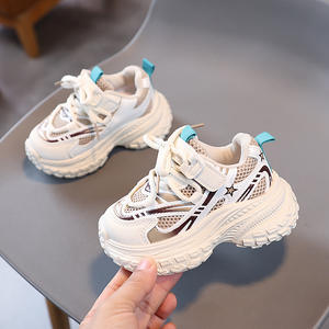 รองเท้าลำลอง2025ฤดูใบไม้ผลิฤดูใบไม้ร่วงรองเท้ากีฬาแบบตีนตุ๊กแกระบายอากาศได้ดีพื้นนิ่มสำหรับเด็กผู้ชายเด็กผู้หญิงสไตล์เกาหลี - Product Image 5