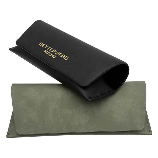 Personalized Fashion Glasses Eyeglasses case Exquisite Portable Handmade Optical Pu Leather Eyewear Spectacle Packaging Box