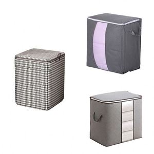 Bolsa de Almacenamiento Plegable de Tela No Tejida de Algodón para Ropa, Organizador de Armario, Caja a Prueba de Polvo y Humedad, Bolsa de Mudanza - Product Image 6