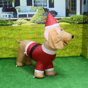 Perro Salchicha Inflable de Navidad de 4 Pies con Luces, Decoración Navideña para Interiores/Exteriores, para el Hogar, el Patio y el Jardín - Product Image 3