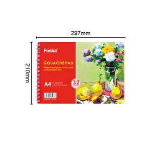 Carnet de croquis en spirale en stock, bonne absorption, moins de déformation, <span class=keywords><strong>papier</strong></span> aquarelle A3 <span class=keywords><strong>A4</strong></span>, feuilles <span class=keywords><strong>160</strong></span> <span class=keywords><strong>g</strong></span>/m² pour la gouache et la peinture acrylique - Product Image 6