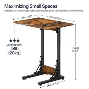 <span class=keywords><strong>Plateau</strong></span> TV pliable en forme <span class=keywords><strong>de</strong></span> C <span class=keywords><strong>Table</strong></span> <span class=keywords><strong>de</strong></span> chevet en bois <span class=keywords><strong>inclinable</strong></span> pour chambre et salon Petit chevet pour manger et se détendre - Product Image 2