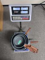 Ensemble de casseroles en aluminium de 21 pièces avec logo personnalisé Batterie de cuisine antiadhésive Ensemble de cuisson à induction en granit blanc avec couvercle à double poignée Sans PFOA