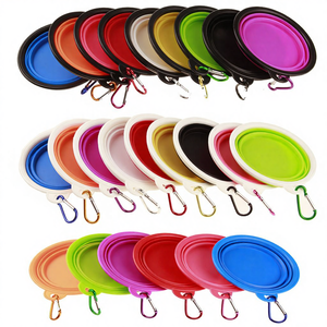 Tigela <span class=keywords><strong>Oval</strong></span> Dobrável de TPR Leve e Portátil para Gatos e Cães - Fornecimento Direto da Fábrica - Product Image 1