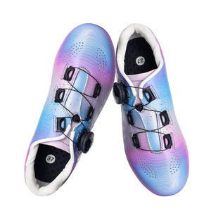 Chaussures de cyclisme pour femmes, semelle en nylon, couleur unie, Alice, chaussures de vélo de route - Product Image 3
