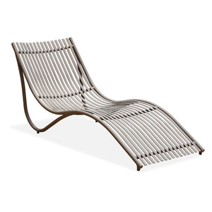 Tumbona de exterior para terraza, piscina, <span class=keywords><strong>hotel</strong></span>, jardín, <span class=keywords><strong>siesta</strong></span>, playa, villa, ocio al aire libre, cama de metal para patio - Product Image 5