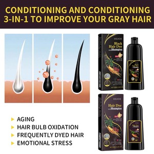 <span class=keywords><strong>Champú</strong></span> Colorante Instantáneo 3 en 1 de 100 ml, Color Negro Natural para Hombres y Mujeres, Tinte Capilar Herbal Marrón para el Cuidado del Cabello - Product Image 4
