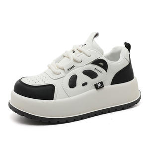 Nouvelles chaussures de sport pour femmes 2026, semelle épaisse, respirantes, tige en PU, fermeture à lacets, antidérapantes, printemps été automne - Product Image 2