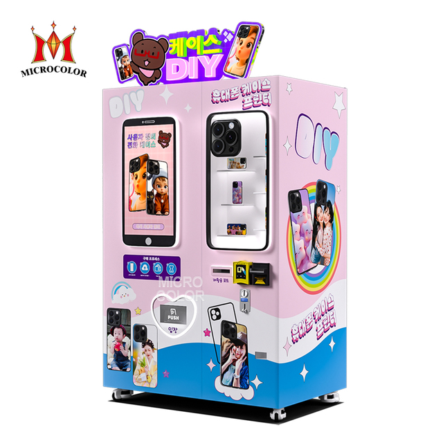 High Quality UV Technology Printer Fully Automatic DIY Phone Case Printing Vending Machine SDK Touchscreen Cloud-Based
