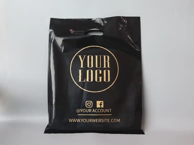 Wholesale Die Cut Eco-Friendly Custom Design Shopping Gravure Printing Plastic Bags With Logo