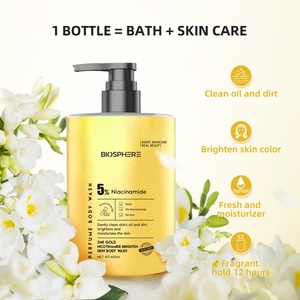 Ensemble de soins corporels parfumés pour le bain, exfoliant, hydratant et éclaircissant en profondeur, marque privée OEM, gel douche blanchissant pour le corps - Product Image 6