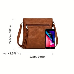 Borsa a tracolla personalizzata retrò in <span class=keywords><strong>ecopelle</strong></span>, - Product Image 5