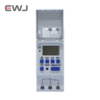 Mini interruptor de temporizador LCD programable Digital AHC30A, resistente al agua, automático, semanal, uso Industrial, pantalla LCD