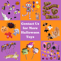 Juguetes Interactivos para Gatos de Halloween, Juguete de Peluche con Hierba Gatera y Plumas