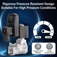 Katup Solenoid Penguras Air Terkontrol Elektronik dengan Pengatur Waktu, Penguras Otomatis Baja Tahan Karat Tekanan Tinggi dengan Timer yang Dapat Disesuaikan
