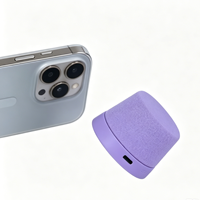 Speaker Mini Nirkabel Portabel Magnetik Kompatibel dengan MagSafe, Dapat Dipasang dengan Magnet, untuk iPhone, Baterai 300mAh, 20Hz-20kHz