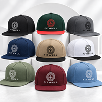 Casquette à visière plate personnalisée avec logo brodé et panneaux latéraux perforés, OEM ODM, pour streetwear et marques de créateurs