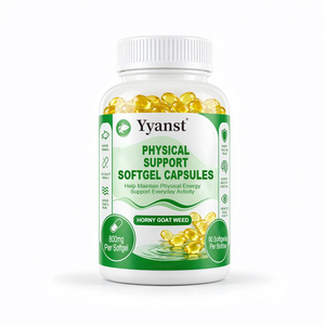 Extrait de Horny Goat Weed 800mg, 90 gélules molles, pour l'énergie physique quotidienne des hommes, aide à maintenir l'activité quotidienne, soutient la vitalité quotidienne, OEM/ODM - Product Image 1