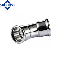 Yabooss Coude en acier inoxydable forgé SS304/SS316 poli 45° à connexion pressée 1,6 MPa pour applications hydrauliques industrielles Garantie 3 ans