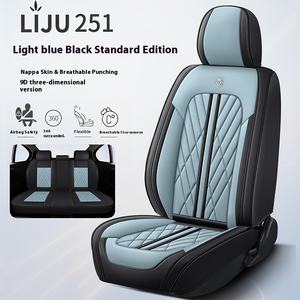 Evrensel Nappa deri araba koltuk minderi kapak dört mevsim tam Surround yumuşak yeni araba klozet kapağı Model X için - Product Image 6