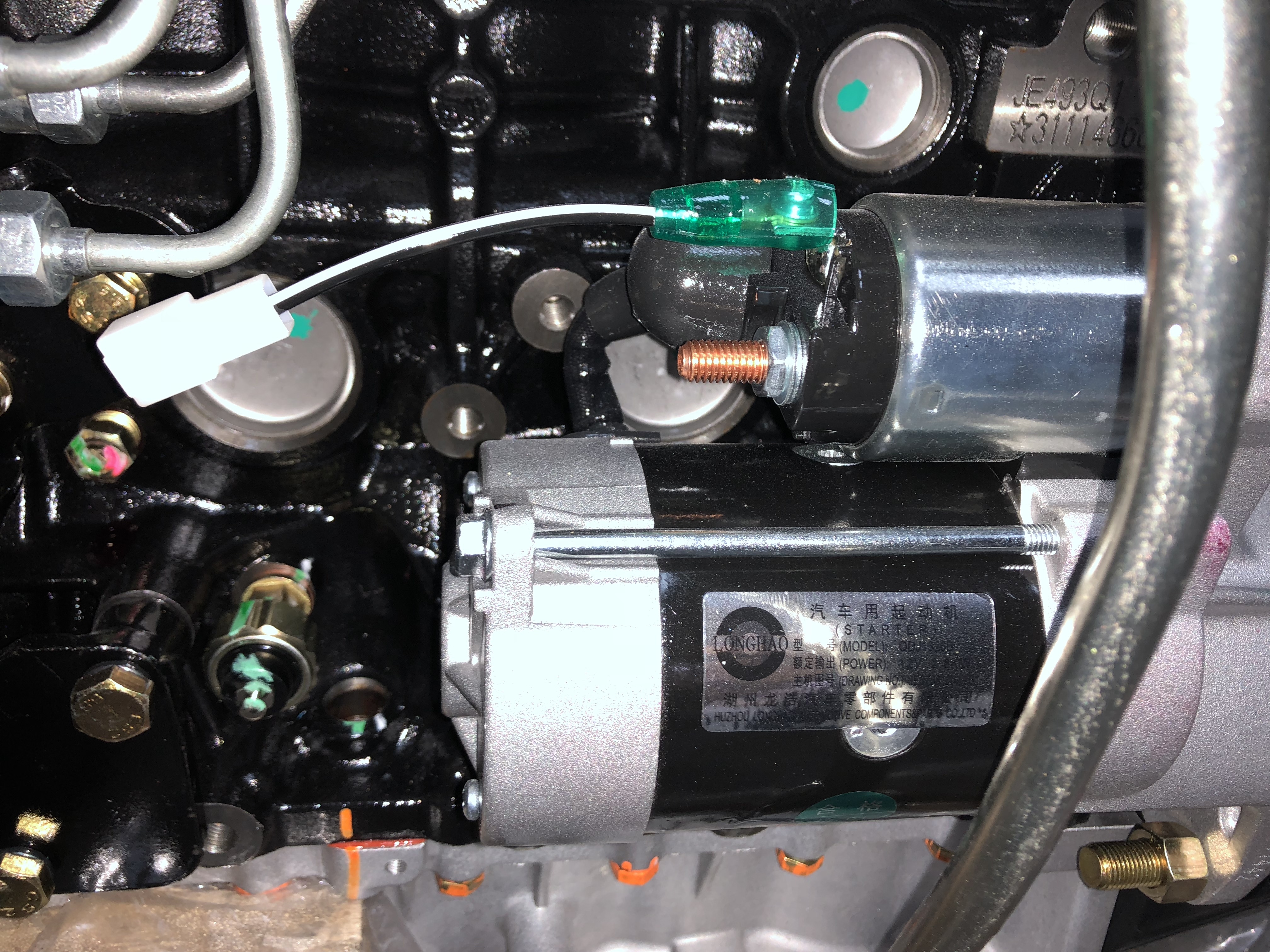 4 Cylinder 4 Stroke 57kw 3600RPM JE493Q1 Diesel Engine