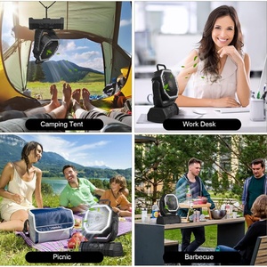 Ventilateur de camping portable rechargeable personnalisé 20000 mAh, ventilateur de refroidissement extérieur étanche avec lampe pour hôtel, maison et extérieur - Product Image 5