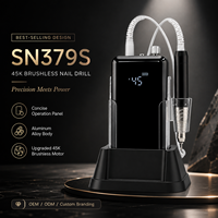 Machine à ongles professionnelle 45000 tr/min, moteur sans balais 85W, perceuse électrique pour manucure et pédicure
