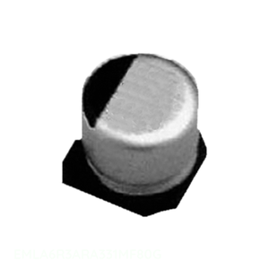 ตัวเก็บประจุแบบฝาปิด330 uF 20% 6.3V SMD EMLA6R3ARA331MF80G 330 uF แบบดั้งเดิม - Product Image 1