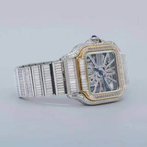 Reloj de Lujo de Edición Limitada para Hombre con Diamantes Moissanite de Claridad Iced de Calidad Premium, Cuarzo y Acero Inoxidable Automático - Product Image 4