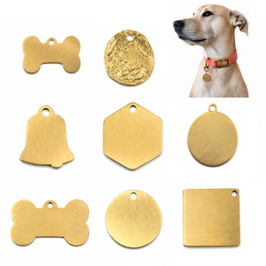 Etichetta in Metallo Personalizzabile con Logo Inciso al Laser per Collari di Cani e Gatti - Product Image 1
