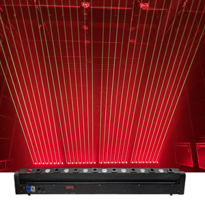 Profesyonel 8-eye tam renkli lazer + 8 LED gözler tam renkli matris ışık LED işın lazer hareketli kafa sahne işık - Product Image 5