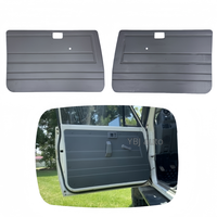 Accessoires automobiles YBJ : Carte de panneau de porte avant en PVC gris pour Land Cruiser LC79 1984-2024, pour vitres manuelles