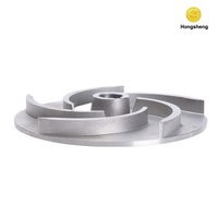Pièces d'impeller à aubes ouvertes pour pompe centrifuge en acier inoxydable moulé par investissement OEM