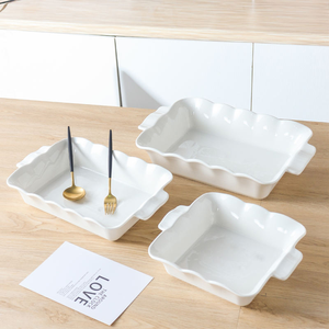 Set di Stoviglie per Casa e Cucina, <span class=keywords><strong>Teglia</strong></span> <span class=keywords><strong>Rettangolare</strong></span> Resistente per Uso Quotidiano, Grande <span class=keywords><strong>Teglia</strong></span> per Lasagna - Product Image 1