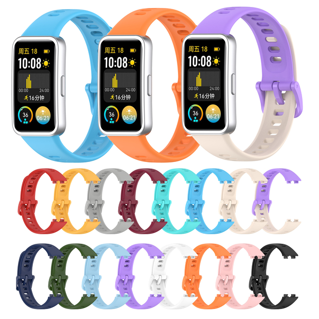 TPU strap suitable for huawei Band 10/9/8/7 wristband strap