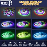 Bande LED COB RGB WS2811 adressable, flexible, pour éclairage paysager extérieur de piscine