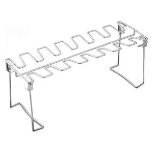 Support de cuisson pliable en acier inoxydable Xuan Rui avec bac de récupération des graisses pour grillades en extérieur et cuisses de poulet - Product Image 3