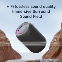 Speaker Panoramic S322pro Terlaris, Driver 57mm, Suara 360° Immersive, Efek Lampu RGB, Kotak Audio Tahan Air