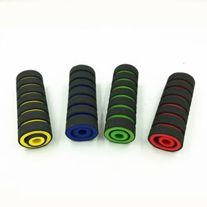 TBSJT - Puños para manillar de bicicleta, 22,2 mm, con cojín de esponja, para bicicletas Cruiser, rojo, azul, amarillo, verde, juego de cuatro piezas - Product Image 5