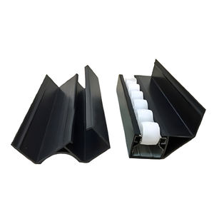 Modernes Design Rahmenlose Dusch tür beschlag 6mm transparentes PVC mit wasserdichtem Dichtung streifen Nylon-Silikon material für Badezimmer - Product Image 6