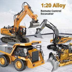 Rcショベル玩具リモコントラック掘削機セット音楽/音合金シミュレーションアプリ制御100mレンジ屋内屋外用 - Product Image 4