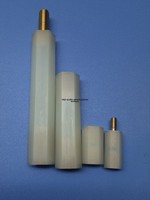 Poteaux de support en nylon écologiques GNSP-HTS Sery M4, entretoises hexagonales à filetage cuivre, colonnes de support haute résistance UL94 V2
