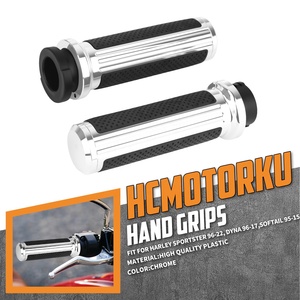 Poignées de guidon de moto 1'' 25 mm pour Harley Touring Dyna Softail <span class=keywords><strong>Sportster</strong></span> XL 1200 883 XR VRSC Street Glide FLHR - Product Image 2