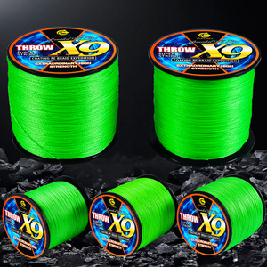 Ligne <span class=keywords><strong>de</strong></span> <span class=keywords><strong>pêche</strong></span> tressée YACUMA 300M X9 verte <span class=keywords><strong>invisible</strong></span>, résistante et durable, en PE multifilament pour rivière, lac, ruisseau, OEM/ODM - Product Image 2