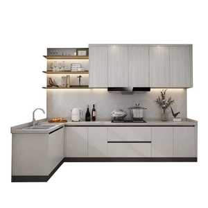 ชุดตู้ครัวไม้จริงทันสมัย ระบบจัดเก็บของทนทา<span class=keywords><strong>น</strong></span>พร้อมลิ้<span class=keywords><strong>น</strong></span>ชักและชั้นวาง ประหยัดพื้<span class=keywords><strong>น</strong></span>ที่สำหรับการปรับปรุงครัวบ้าน - Product Image 4