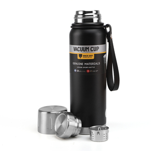 Botella de agua deportiva de acero inoxidable sin BPA 18/8 con aislamiento de doble pared - Product Image 4
