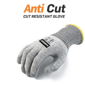 <b>Touch</b> <b>Screen</b> CE EN388 HPPE Shell PU Dipped Level 5 Work Protection Anti Cut <b>Gloves</b> Hand Protection Cut Resistant Work <b>Gloves</b> - Product Image 5