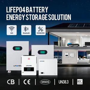 Batterie murale au lithium pour stockage d'énergie solaire 51.2V 100Ah 200Ah 300Ah LH-HSE-W51300 - Product Image 6